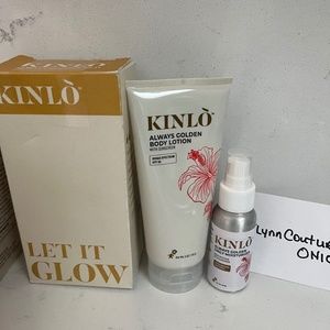 New Kinlo Always Golden box set -Body Lotion spf30 & tinted sunscreen spf40 2pc